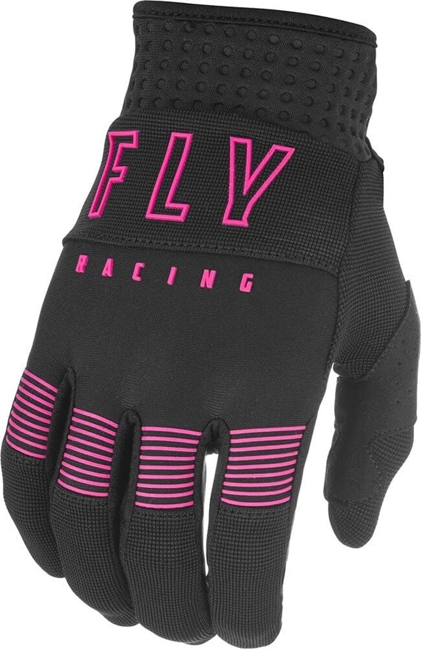 Fly Racing F-16 Gloves Black Pink Size 5 Youth Medium YM Women's XS New NWT